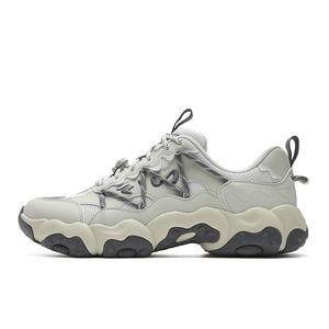 Кроссовки мужские FLUID 6 Cushioning Abrasion Resistant Coverage Lightweight Low top Chunky серые FILA, бежевыйзеленый/белый Agate серый