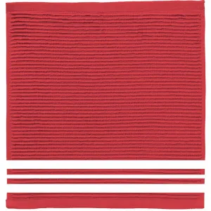 DDDDD Кухонное полотенце «Прованс», (комплект, 4 шт.), из чистого хлопка, 30х30 см, красный