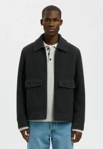 Куртка slhjakob для межсезонья Selected, Grey Melange
