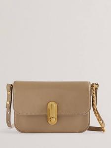 Маленькая наплечная сумка Kkaysa из полированной кожи Ted Baker, Taupe