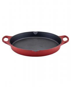 Чугунная сковорода Nitro диаметром 14 дюймов с боковыми ручками Rachael Ray, Red