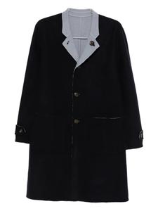 Двустороннее шерстяное пальто Eleventy, синий