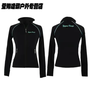 HEAD Индивидуальный тренировочный костюм для фигурного катания Yuzhen Jiezhuan, высокоэластичный тонкий флис, для мужчин и женщин, черный с карманом, принт на тонком флисе, размер M