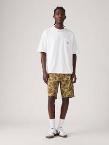 Шорты мужские Carrier Cargo Levi's, цвет Harvest Gold Classic Duck Camo Print - Brown