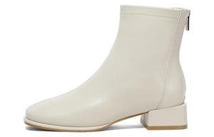 Senda Черно-бело-коричневые женские ботинки на шнуровке с подкладкой из экрю-флиса, цвет Ecru Fleece-Lined