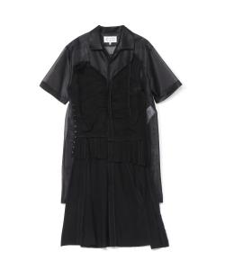 многослойное платье миди