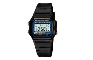 Мужские часы CASIO VINTAGE Series 35.4 мм черные F-105W-1A