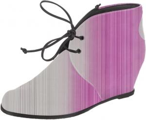 Женские ботильоны YDN с закругленным носком, на среднем клиновидном каблуке, шнуровка, стильные офисные туфли, размеры 4-15 US, Pink Grey