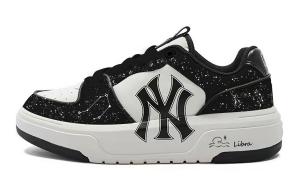 Чанки лайнер либра стар весовые водонепроницаемые и износостойкие лоу топ скейтборд обувь унисекс MLB, черный/белый