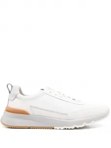 Кожаные кроссовки Brunello Cucinelli, белый
