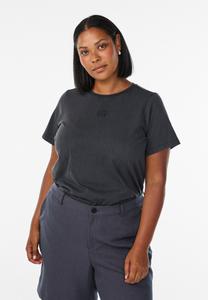 Футболка Zizzi MIT WASHED-LOOK, Grey Washed/Dark Grey