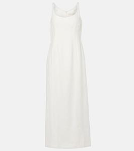 Платье миди из льна Gigi Faithfull, белый