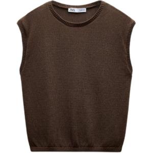 Жилет женский коричневый Zara