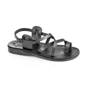 Сандалии The Good Shepherd с пряжкой в черном цвете Jerusalem Sandals