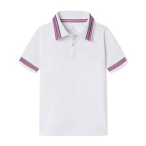 Classic Prep Детская теннисная поло-рубашка Terence Tennis Performance Americana Polo ярко-белого цвета