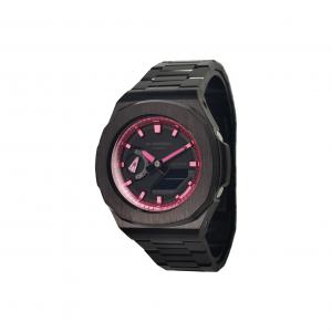 CASIO Retrofit Series Electronic Movement Stainless Steel Strap Watch Men's Watches Black Dial