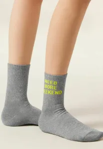 Носки с блестящим принтом Calzedonia, Grey