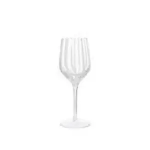 Набор из 4 бокалов для белого вина Broste Stripe - выдувные, скандинавский дизайн, элегантные broste Copenhagen