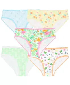 Детские хлопковые трусики 5 штук Tommy Bahama, зеленый