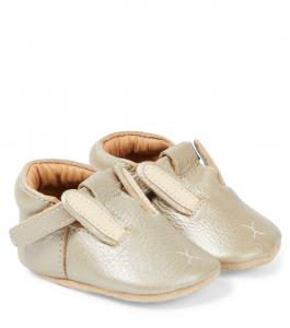 Туфли Baby Blinc Bunny из металлизированной кожи Donsje, Champagne Metallic Leather