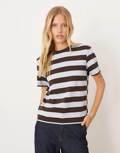 Футболка Mango в тёмно-синюю полоску