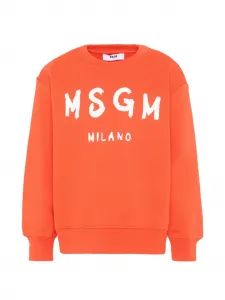 Свитшот с логотипом MSGM Kids, красный
