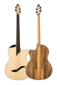 Акустическая бас-гитара NOVA Rumbler - двойная дека, корпус ARS сзади и по бокам, гриф с веерной ладовой системой 32-34″ (ручная работа в Польше, ЕС)