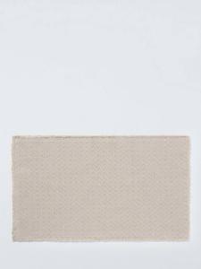 Банный коврик из органического хлопка с бахромой John Lewis, Latte