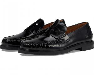 Мужские лоферы Cole Haan Pinch Prep Penny Loafers, черные кожаные, с мокасиновым носком, ZOGG2179