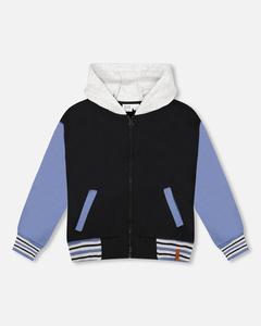 Черная худи на молнии Deux par Deux