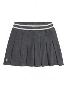 Юбка из джерси со складками POLO RALPH LAUREN KIDS, серый