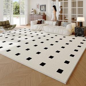 Budis Ковер 240х400 см для гостиной в светлом люксовом стиле, waterproof, non-slip, thickened, washable, Venus 01, thickened loop pile