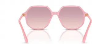 Женские солнцезащитные очки Swarovski SK6003 восьмиугольной формы, Opaline Pink/Brown Gradient Violet