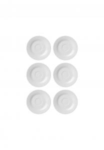 Блюдце кофейное Ritzenhoff & Breker Bianco, 17 см, 6 штук, белый