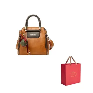 PAYOT Синтетическая кожаная женская коричневая сумка через плечо, Brown