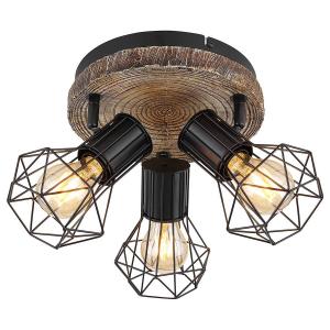 Потолочный светильник Globo Lighting Priska Typ B, железо / акриловое стекло - 3 пламени - количество пламени: 3