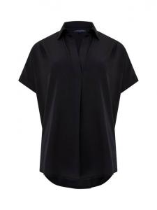 Футболка-поло из переработанного крепа French Connection, Blackout