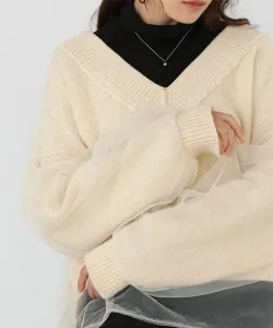 Двусторонняя многослойная вязка из тюля