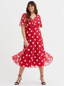 Платье миди Victoria в горошек Scarlett & Jo