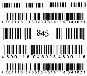 Водные наклейки для ногтей - №845, Raisin