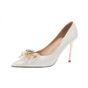 Zomila Туфли на тонком каблуке, женские, белые