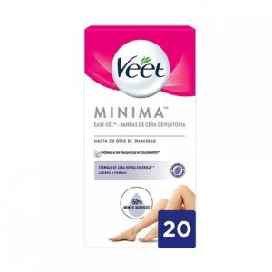 Восковые полоски для депиляции тела для чувствительной кожи 20 шт., Veet