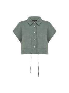 Блузка Savannah с короткими рукавами цвета хаки Freshlions