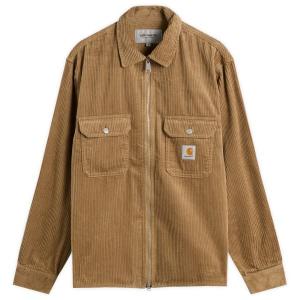 Вельветовая куртка-рубашка на молнии Reynold Carhartt Wip, Leather