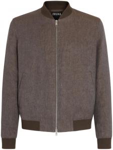 Куртка-бомбер Zegna, коричневый