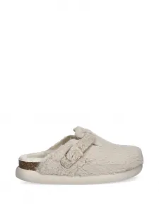 Мюли с ремешком и пряжкой Scholl, бежевый