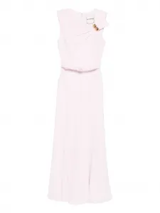 Платье миди с поясом Roland Mouret, розовый