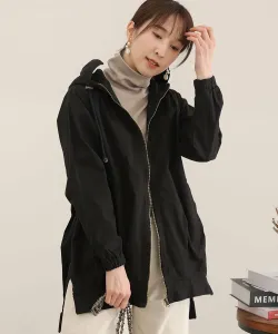 Куртка с капюшоном и заправленным низом Pourvous, цвет Black