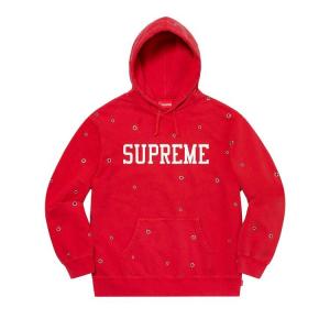 Толстовка Supreme Eyelet Hooded Sweatshirt Red, красный