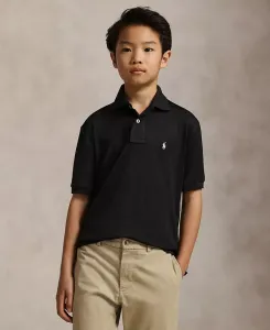 Поло для мальчиков старшего возраста Performance Jersey Polo Ralph Lauren, черный